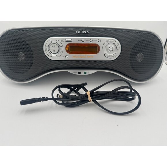 SONY ZS-SN10 Atrac3plus Portable Boombox CD MP3 AM/FM Stereo Radio Fully Tested - Picture 1 of 13